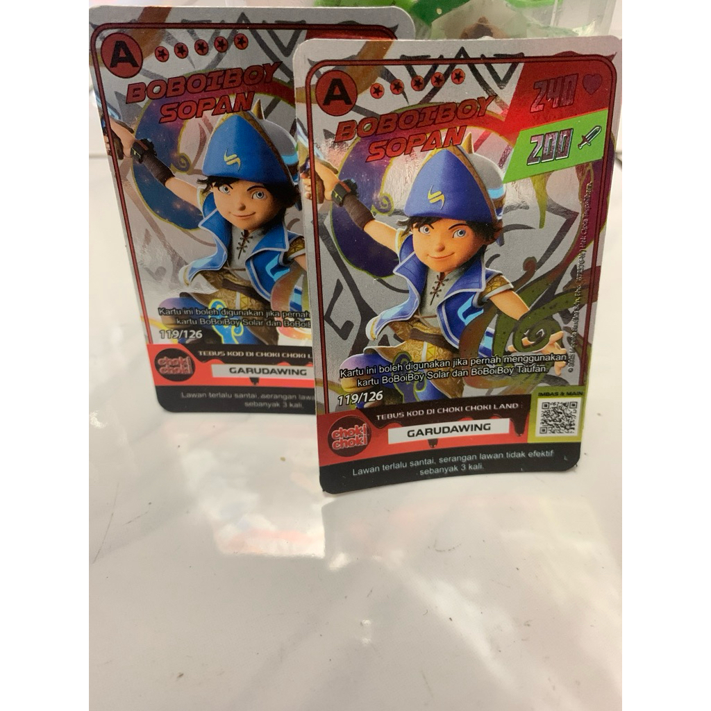 KARTU BOBOIBOY SOPAN CHOKICHOKI