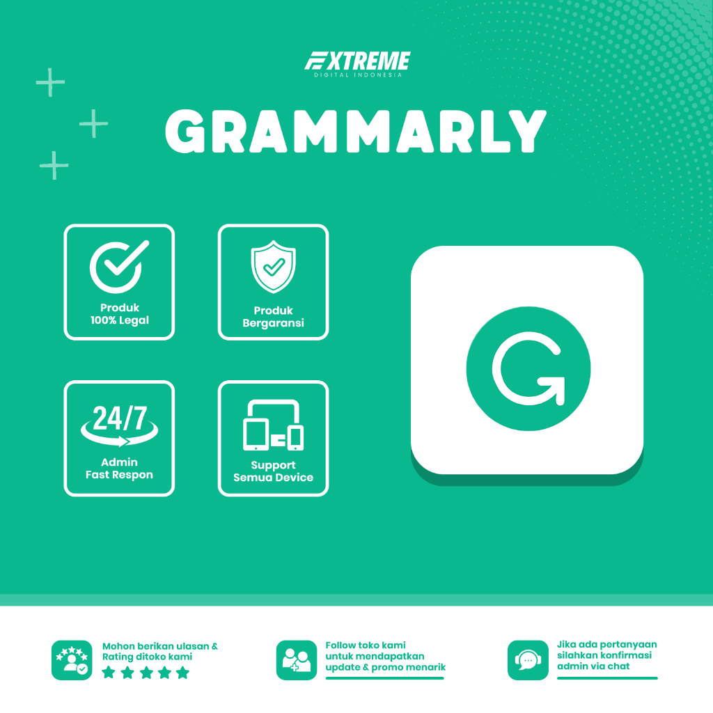 Grammarly Premium 1 Tahun | Writing Profesional