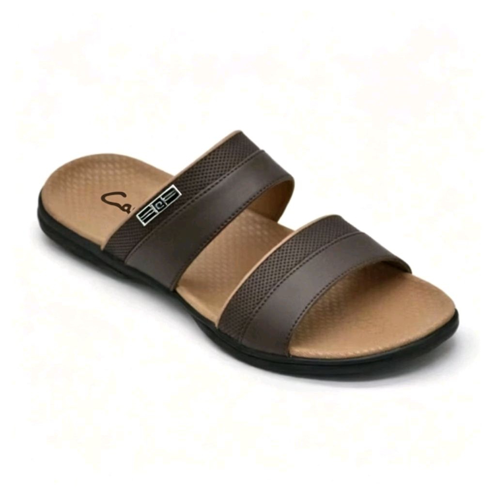 Sandal Pria Selop Kulit Carvil Empuk Anti Slip
