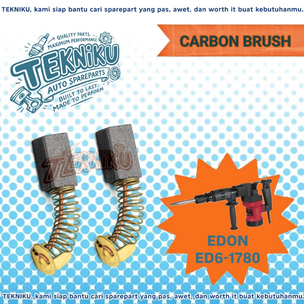 CARBON BRUSH DEMOLITION HAMMER EDON ED6-1780 ARANG BOBOK BETON EDON ED6 1780