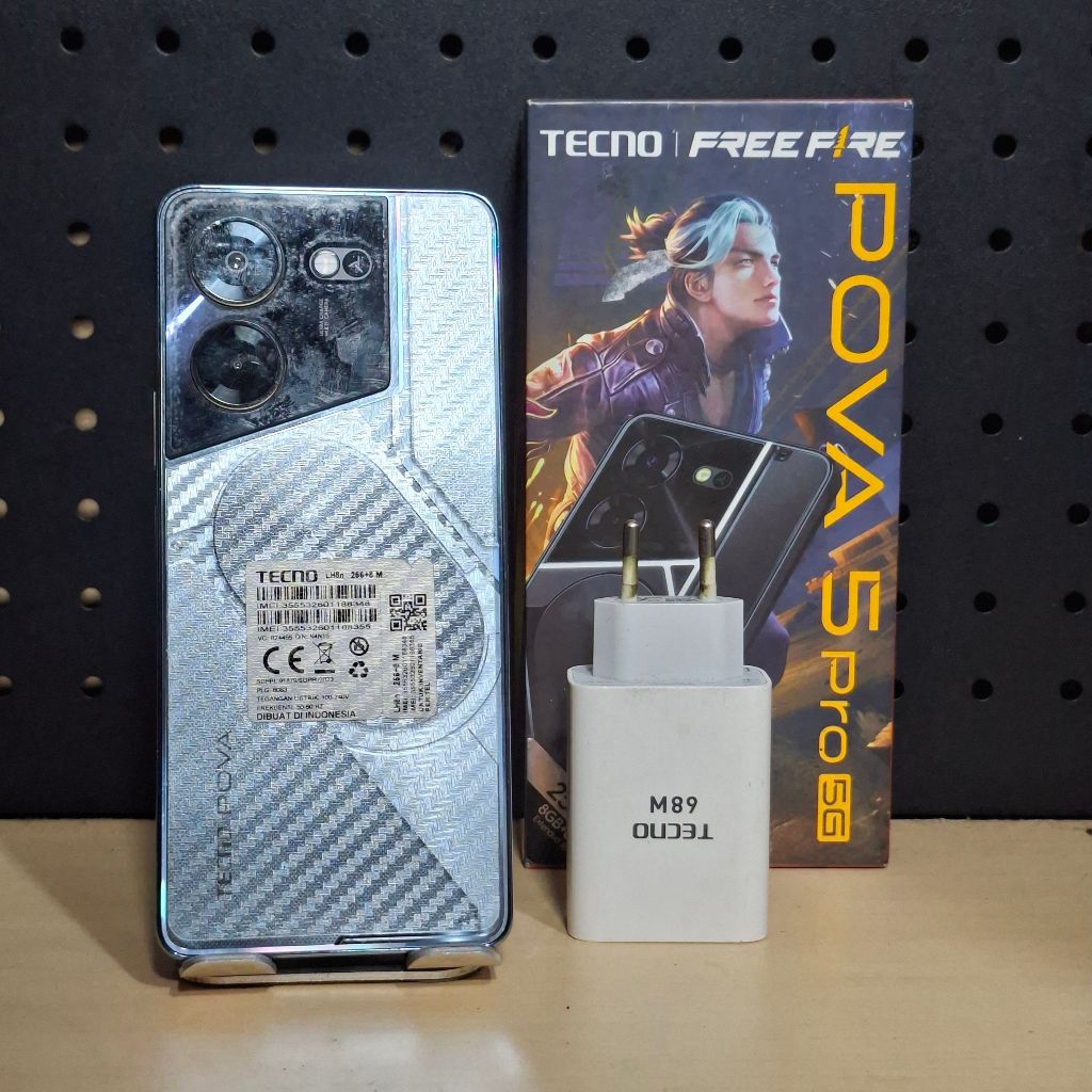 TECNO POVA 5 PRO 5G 8/256GB SECOND FULLSET BERGARANSI RESMI