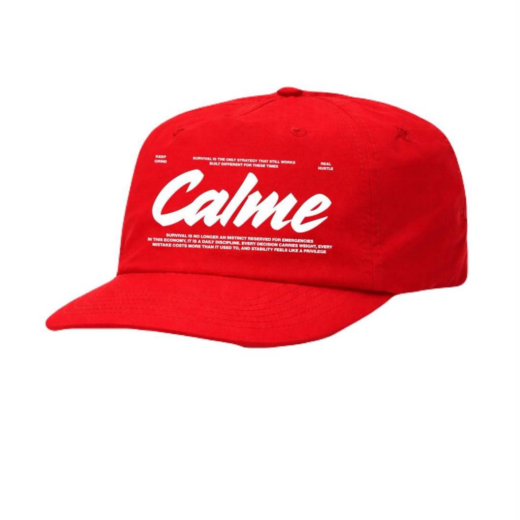 Maison Calme - Racing Red Snap back - Topi Snapback Unisex