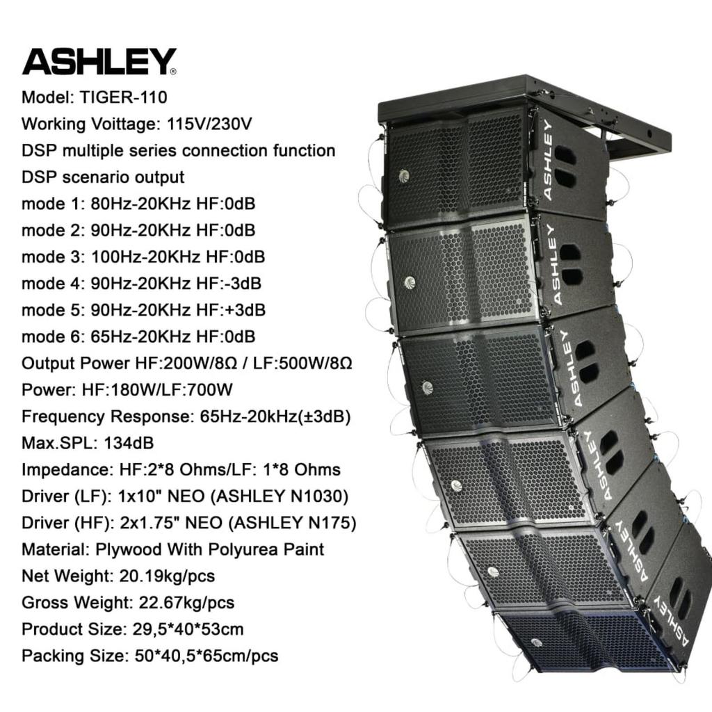 Speaker Aktif Array Ashley TIGER 212 / TIGER 210 / TIGER 112 / TIGER 110 - ORIGINAL ASHLEY TIGER212 / TIGER210 / TIGER112 / TIGER110