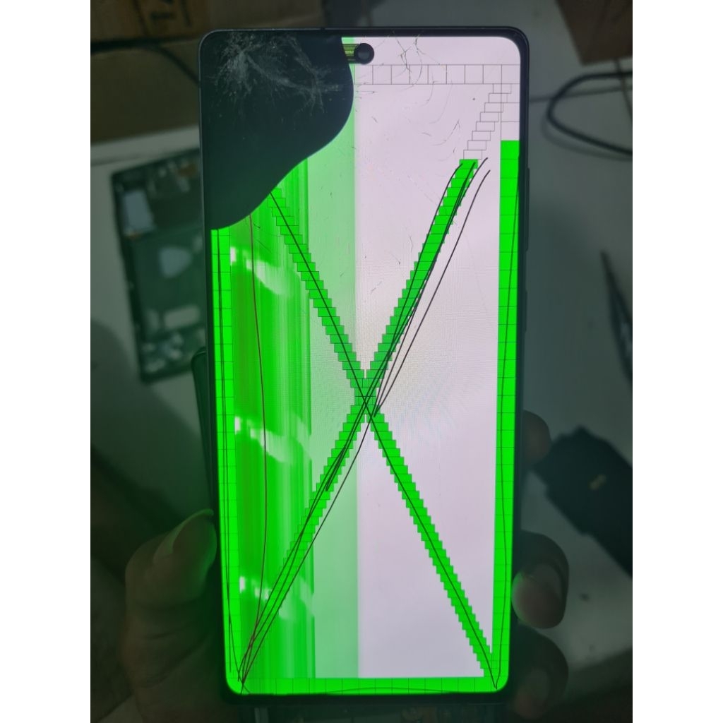 lcd samsung note 20 biasa original copotan minus