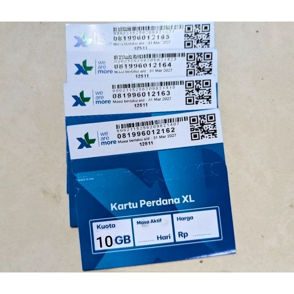 KARTU PERDANA XL 10GB (3GB+7GB) NASIONAL EXP MEI 2027