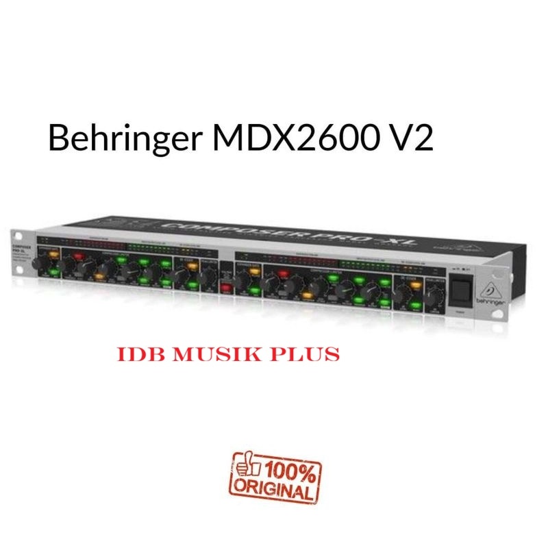Behringer MDX2600 MDX2600 V2 Compressor 2 Ch Limiter Gate Original