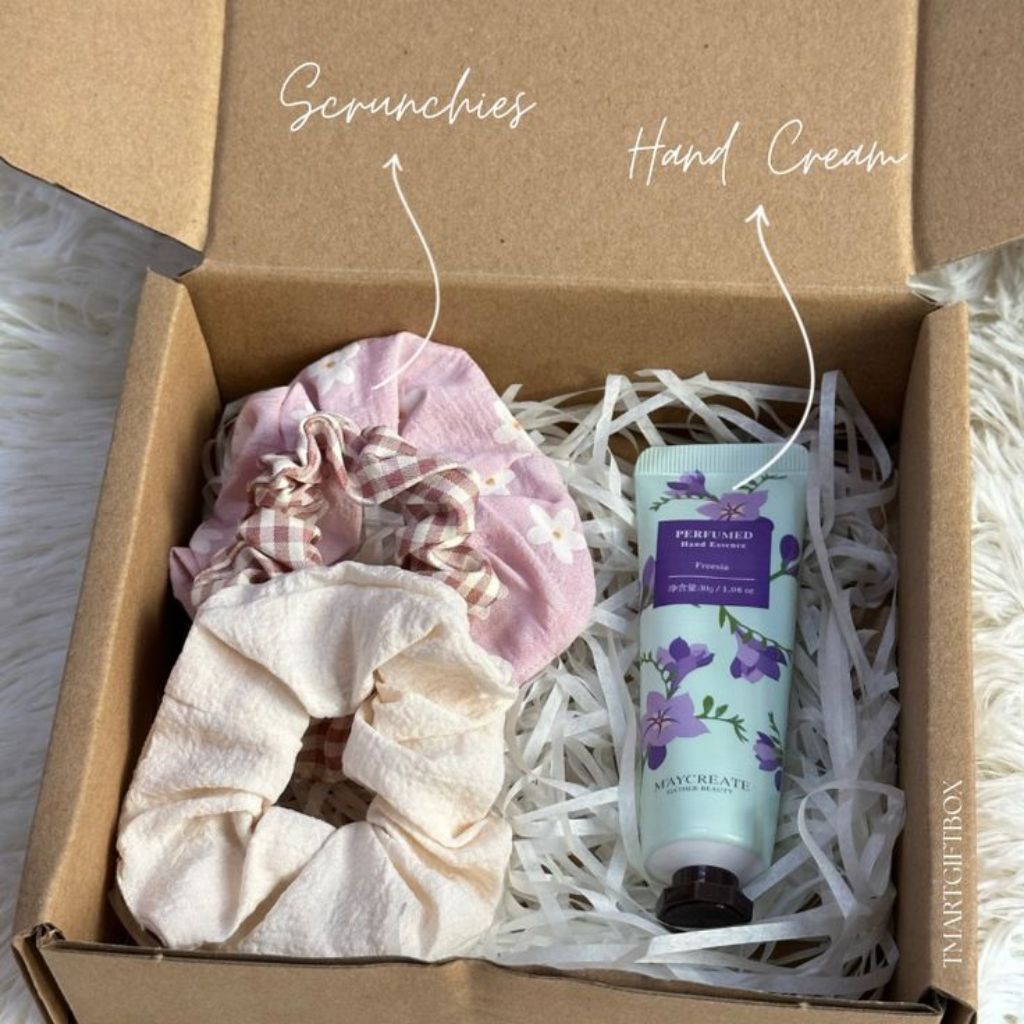 Hadiah Box Ikat Rambut untuk Hari Guru/Valentine/Ulang Tahun/Gift Box Perpisahan/Hampers/ Gift Box U