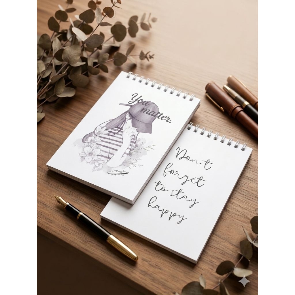A6 Notebook Aesthetic Simpel Korean Style | Mini Journaling Notes