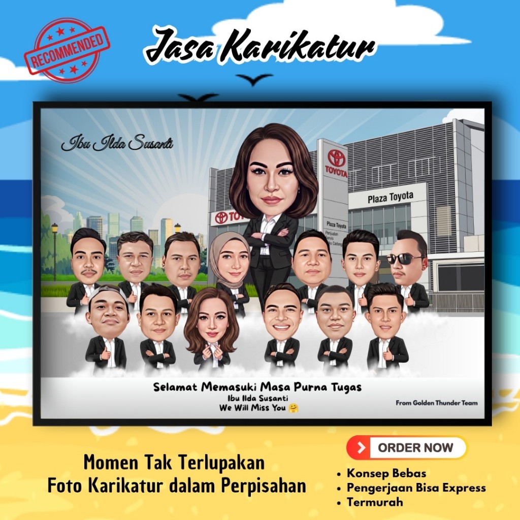 Jasa Edit Foto Gabungan Kartun Vektor ( Soft File ) | Edit Foto Karikatur | Ilustrasi Wajah Vektor |