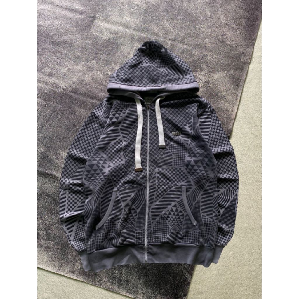 Hoodie Ziper Full Print Second