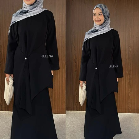Melisa Oneset Rok - Blouse Atasan Wanita Simple - Kondangan - Lebaran - Outfit Daily