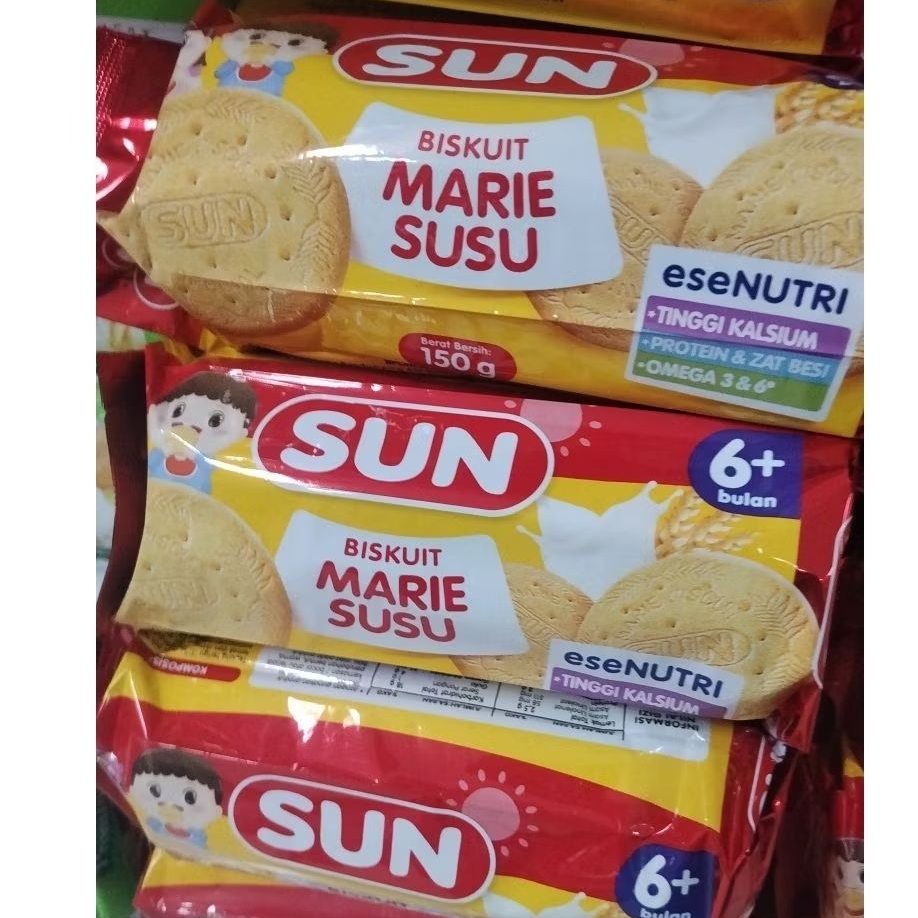 SUN BISKUIT MARIE SUSU 150GR