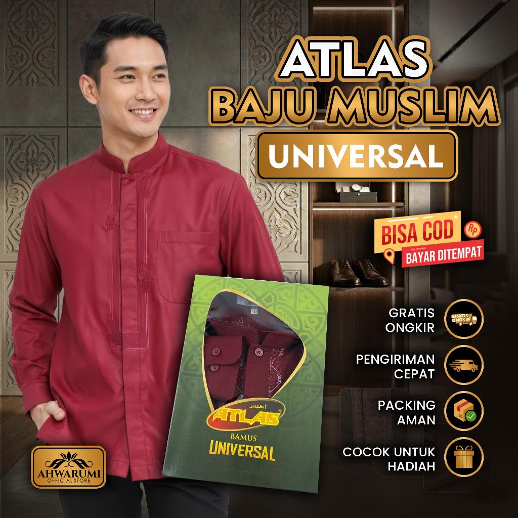 Ahwarumi - Baju Koko Muslim Atlas Universal