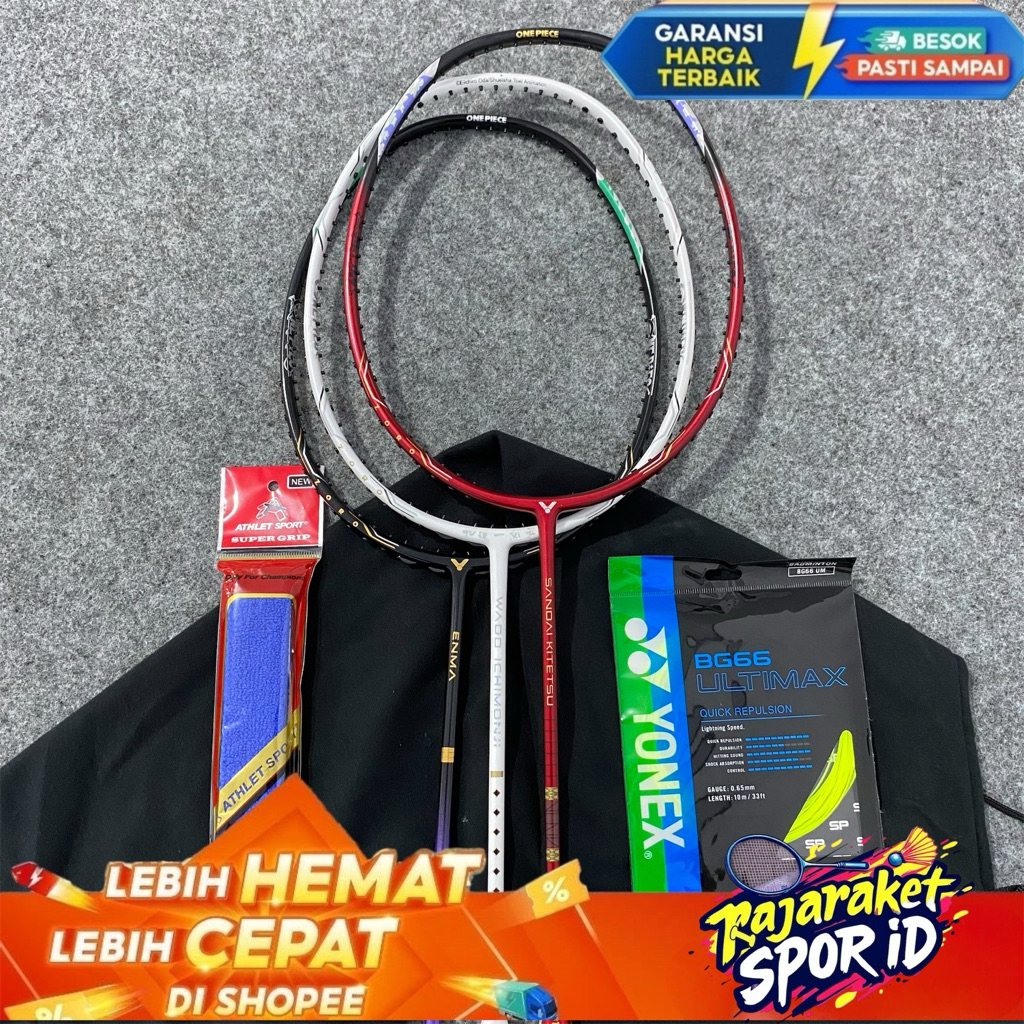 raket badminton victor one piece zoro limited edition siap pakai tension 30 lbs full set bonus tas d