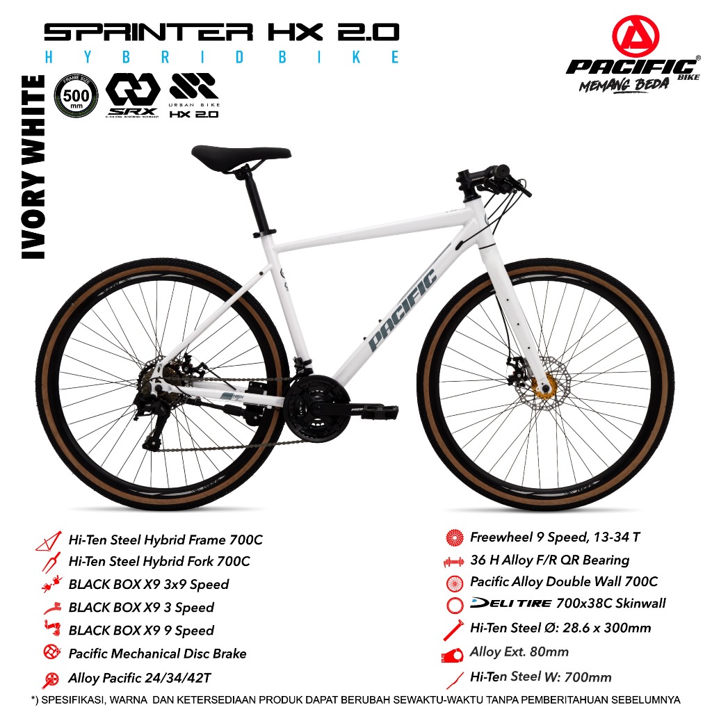 sepeda road bike hybrid pacific SPRINTER HX 2.0 road bike
