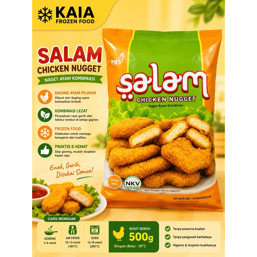 naget salam 1kg/chicken nugget salam 1kg