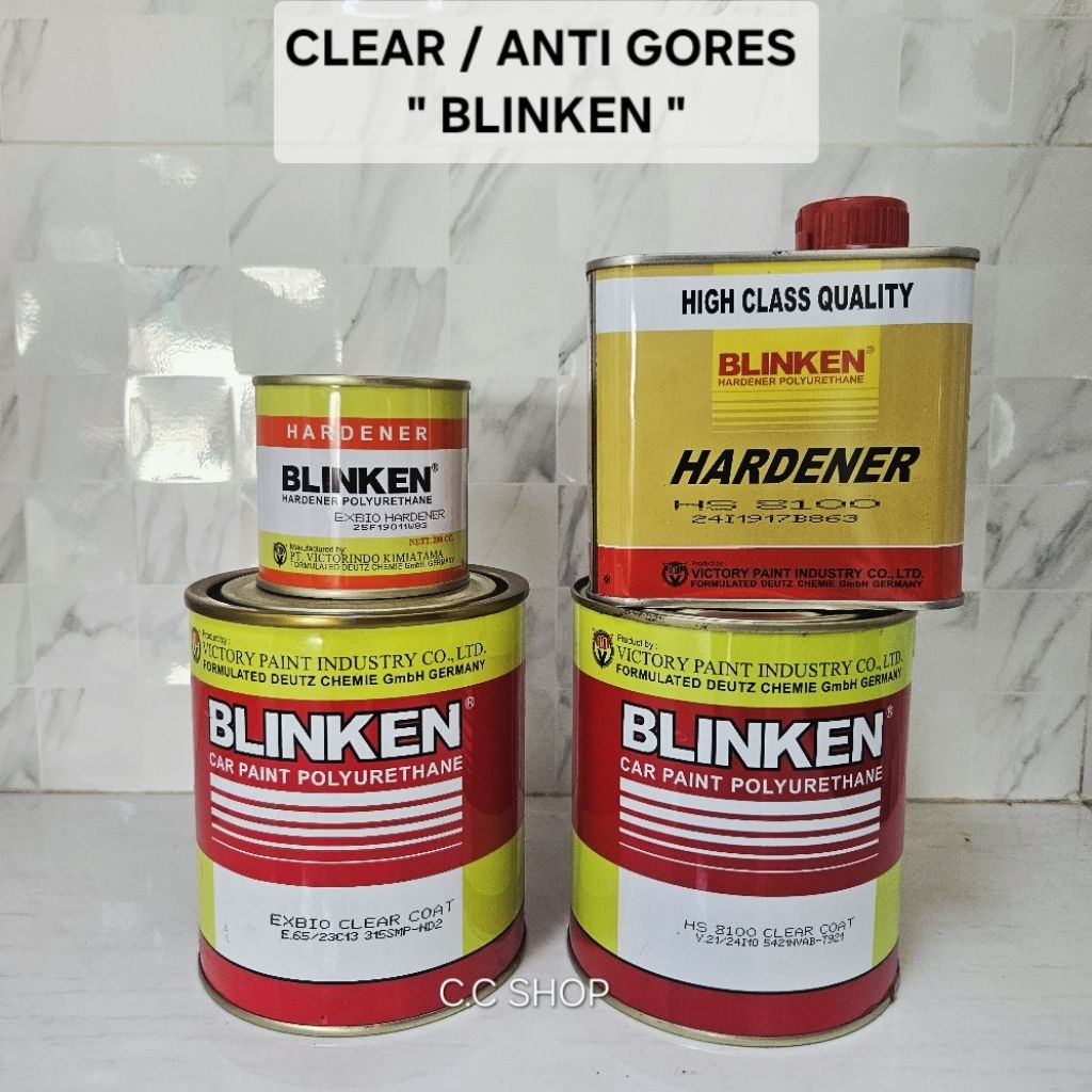 BLINKEN PU CLEAR EXBIO & HS 8100 1L / ANTI GORES GLOSS XBIO HS 1 Lt / PERNIS BLINKEN GLOSSY 1 LITER 