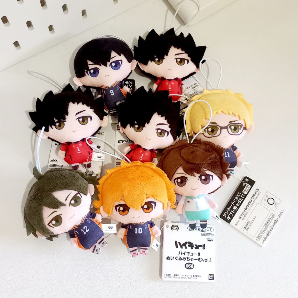 Haikyuu Mini plush oikawa hinata tsuki kageyama boneka anime