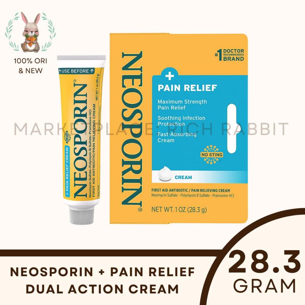 Neosporin + Pain Relief Dual Action Cream - Pencegah Infeksi 1 Oz