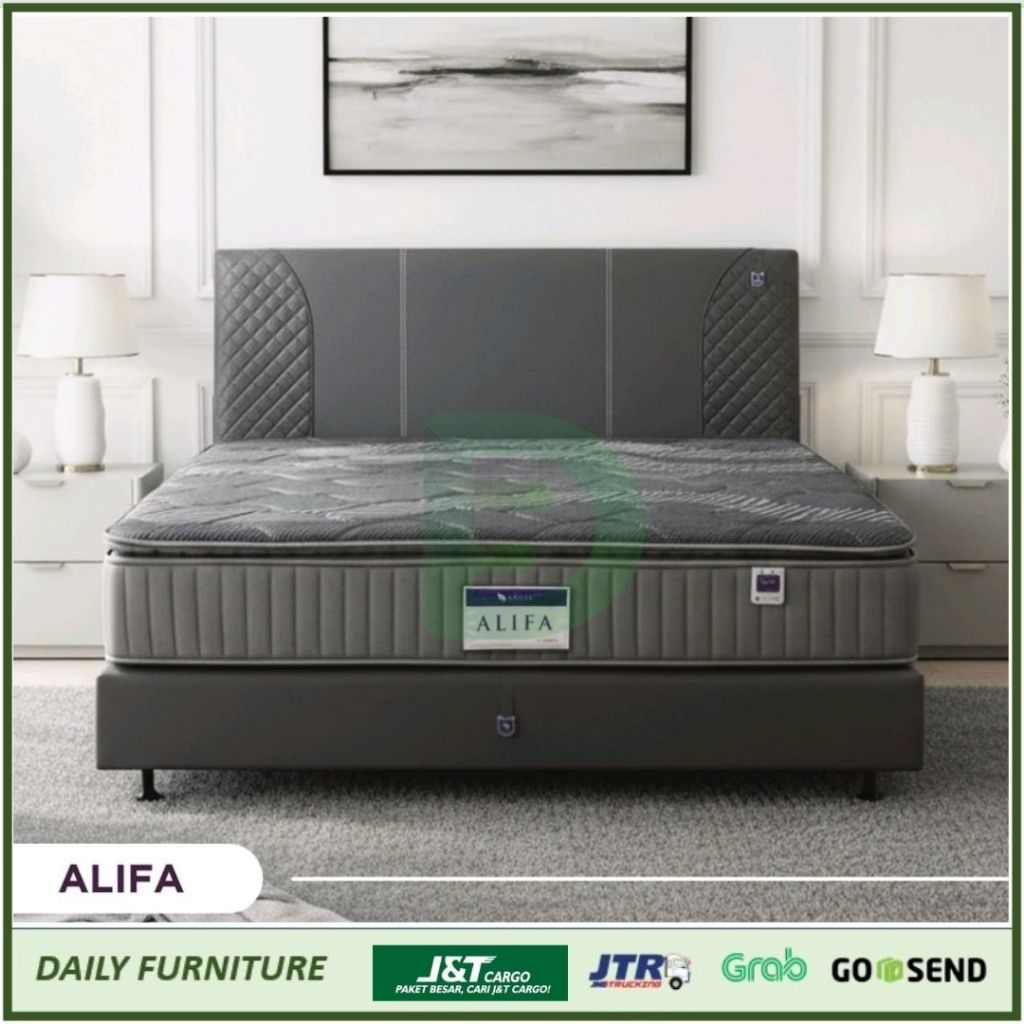 Angel Spring Bed Tipe Alifa 180x200 Garansi 15 Tahun Double Bed KingSize dengan pillow top Comfort L