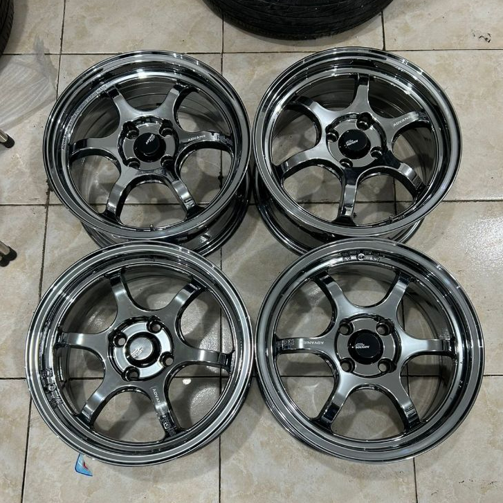 Velg Mobil Bekas Ring 15 Lubang 4 ADVAN RGD R15X6,5 4X100 ET40