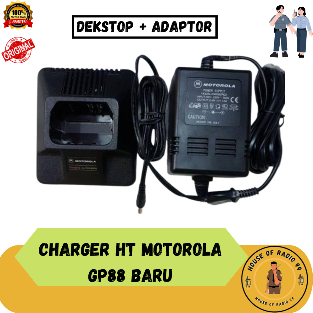 Charger HT Motorola GP 88 Baru Original Charger HT Motorola GP88