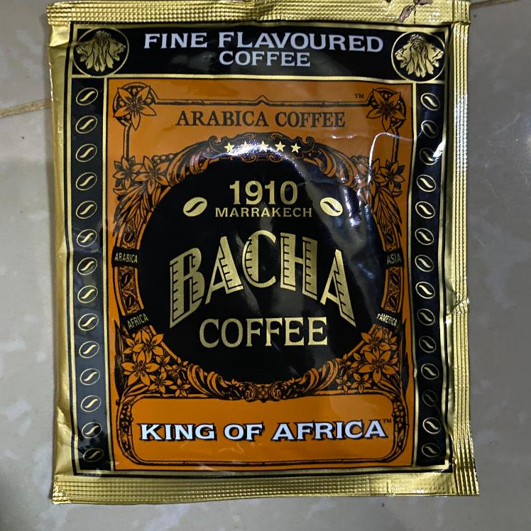 BACHA Coffee Arabica Coffee Satuan 12gr/pcs King of Africa, Fine Flavoured Coffee Bacha