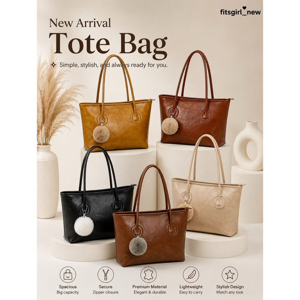 tas totebag simple Elegant wanita