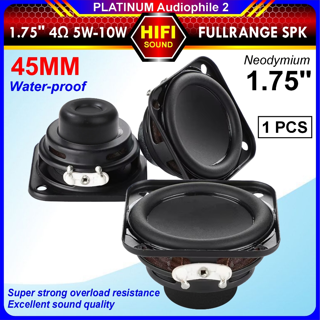 Speaker 1.75 inch 5W-10W Fullrange 4 ohm Speker 1.75" 45mm Full Range HK-1733