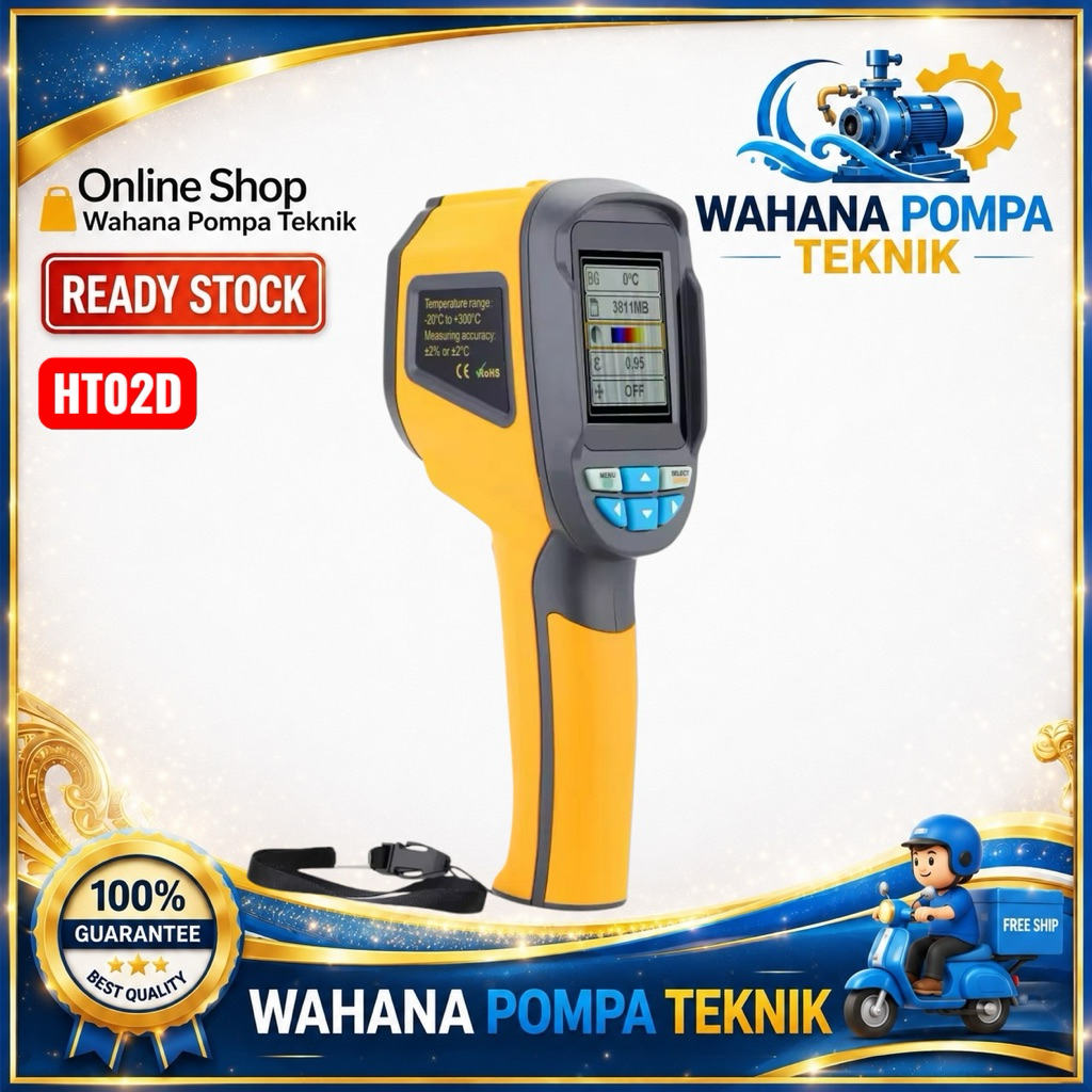 Thermal Camera HTI HT02D Imager Infrared Thermometer Gun HT-02D