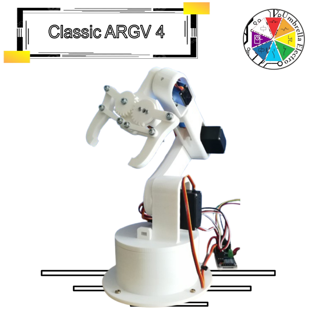 Arm Robotic Servo MG996R SG90 Classic Robotic Arm 6 DOF IOT DIY ARGV4 3D printed part
