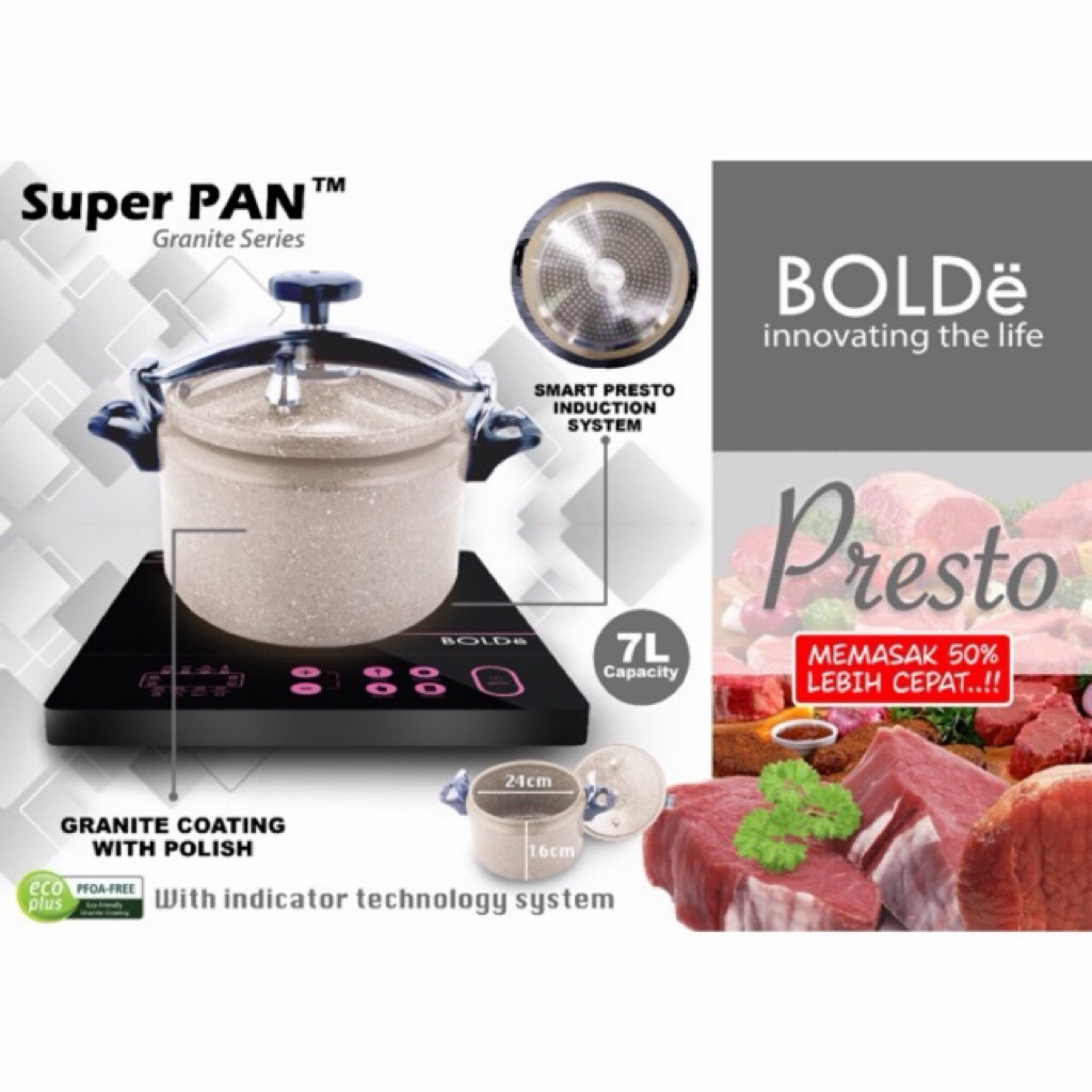 PANCI PRESTO ORIGINAL BOLDe BISA KOMPOR INDUKSI