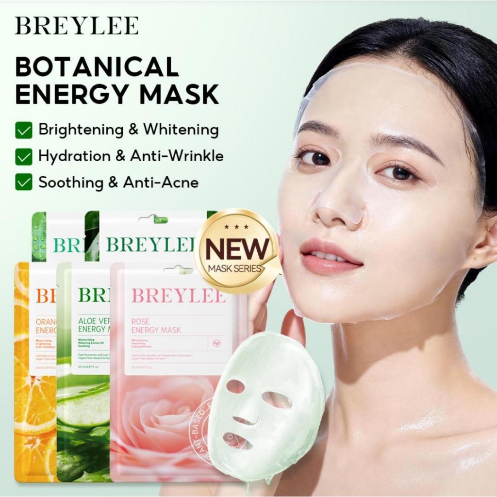 [25ml] BREYLEE Energy Sheet Mask | Masker Muka | DJ