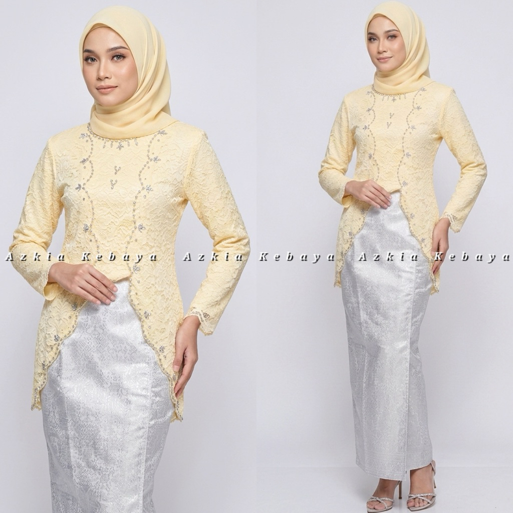 Set Kebaya Brokat Payet - Kebaya Modern - Kebaya Wisuda - Kebaya Remaja - Kebaya Pesta - Kebaya Kond