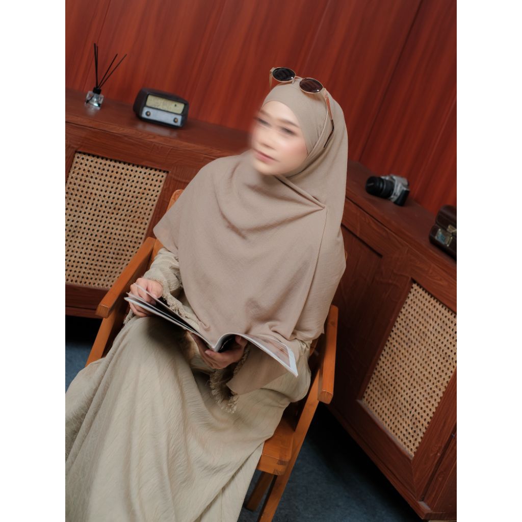 DailyMe | SoftFlow French Square khiban Hijab segi empat Instant Bandana