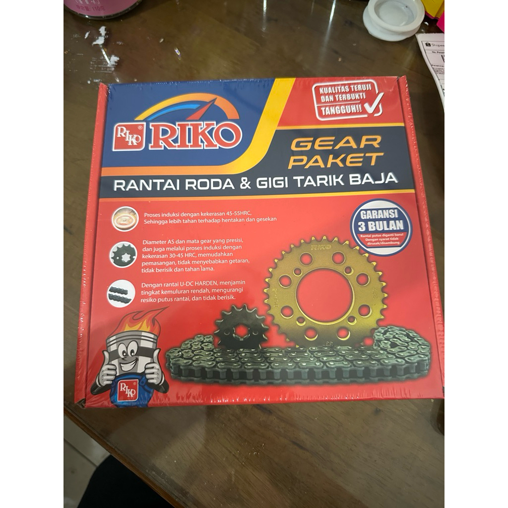 GEAR GIR GIGI PAKET SET GOLD BAJA SEPUH RIKO SUPRA FIT NEW SUPRA X 125 REVO ABS