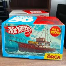 Hot wheels mattel creations jaws orca Disney universal studios Hollywood