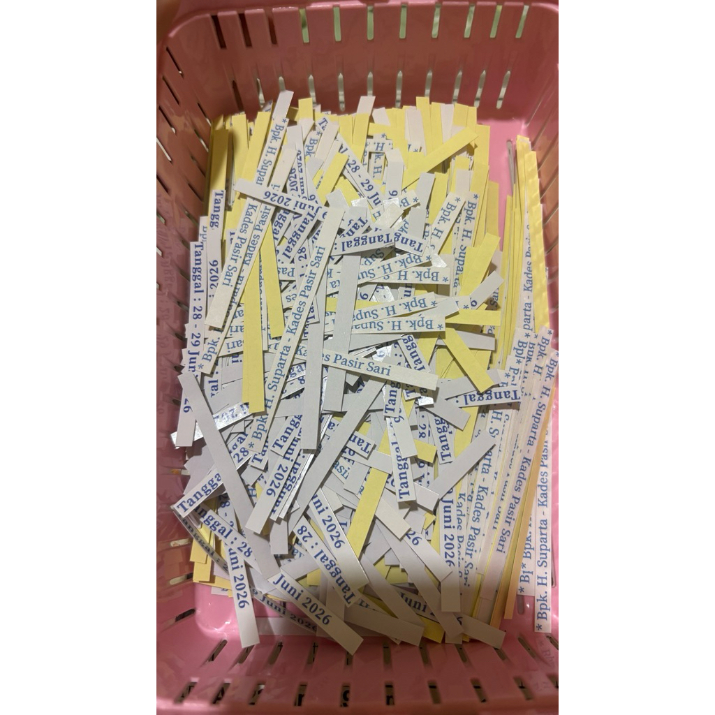 Stiker Undangan Salah Cetak