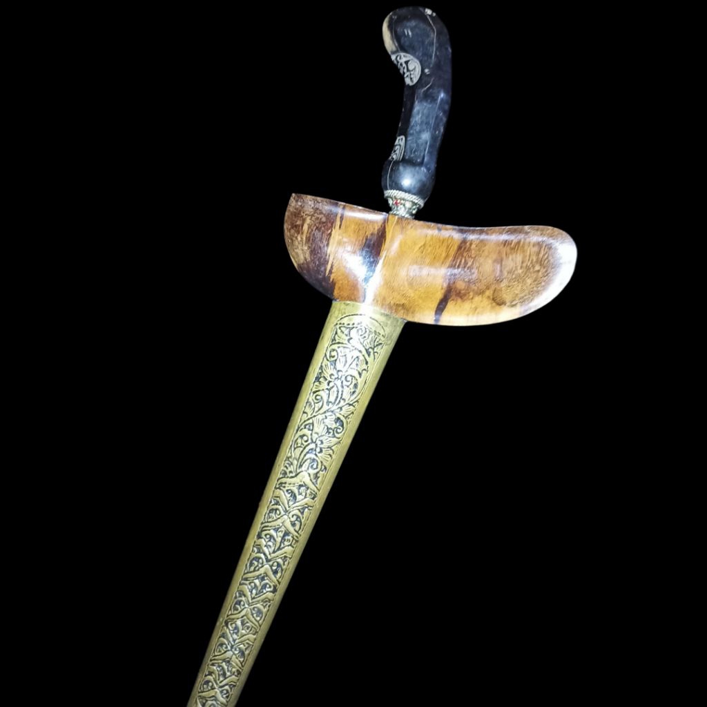 Keris Brojol Pamor Miring Lar Gangsir dan Ujung Gunung (Dwi Pamor)