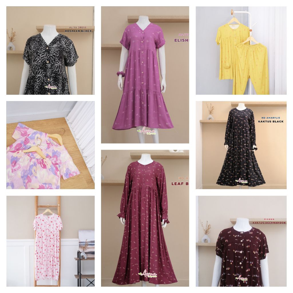 ASMA DAILY WEAR | HOMEDRESS RAYON PREMIUM HOMEWEAR TERBARU DASTER PANJANG MURAH KEKINIAN JUMBO BUMIL