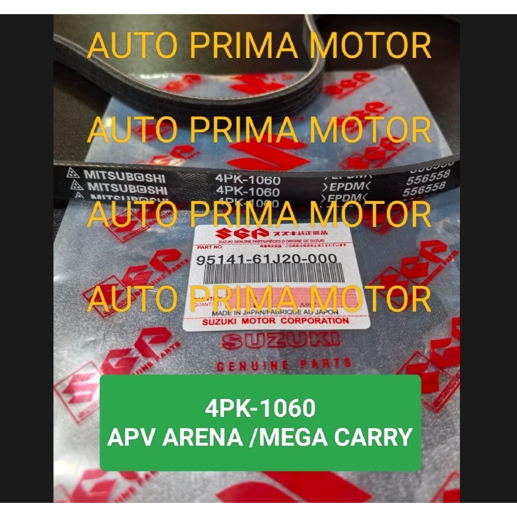 FAN VAN V BELT TALI KIPAS BELTING 4PK1060 APV ARENA MEGA CARRY 4PK-1060