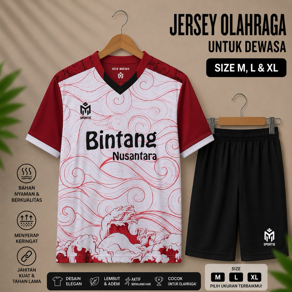 OUTFIT OLAHRAGA SETELAN BAJU FUTSAL DEWASA PRIA WANITA