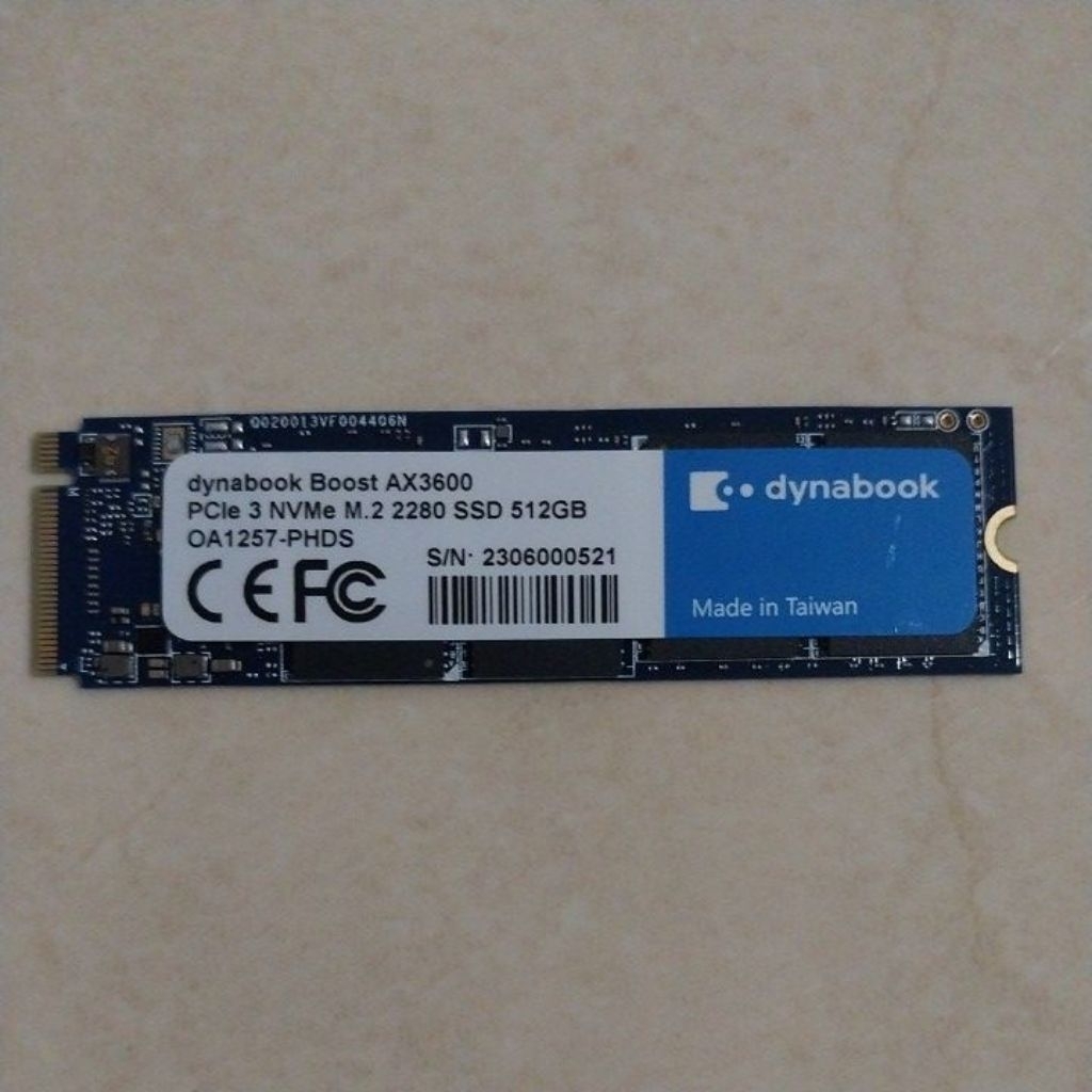 SSD M.2 NVMe 512GB dynabook AX3600