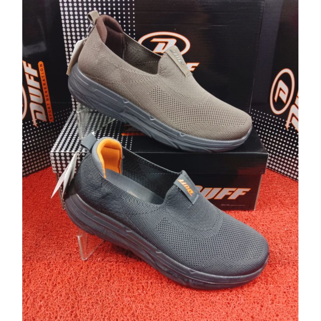 Sepatu sneaker slip on pria DUFF DAKARA terbaru original