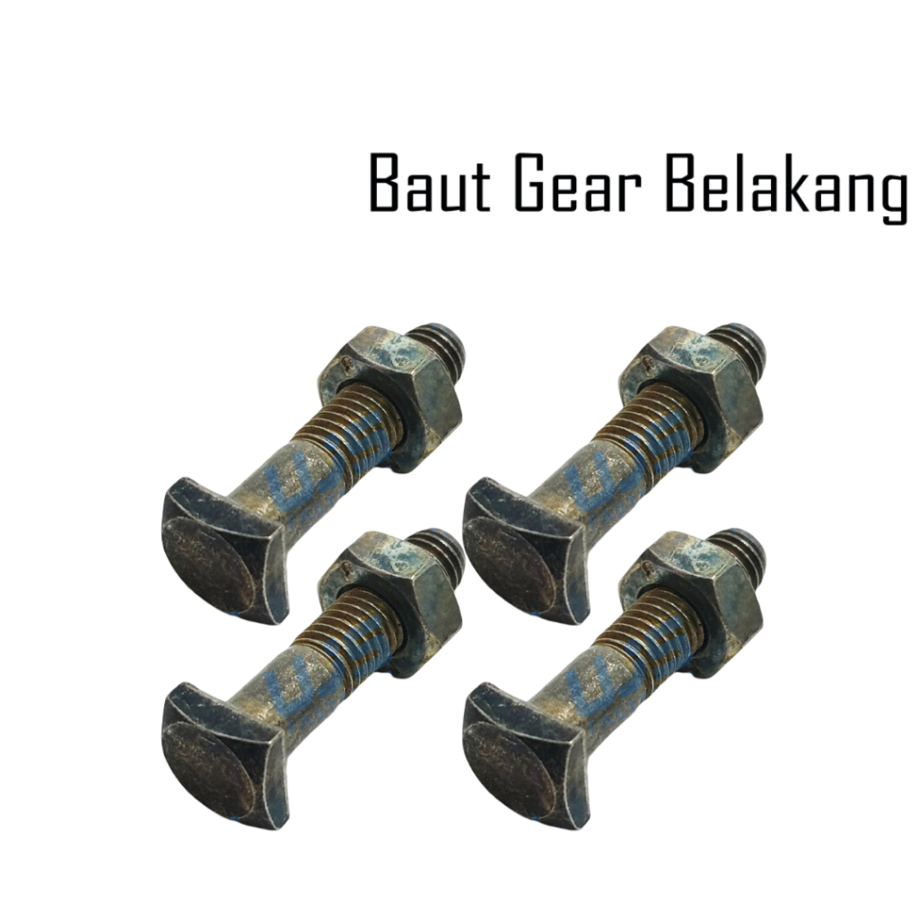 4 PCS BAUT + MUR NAP GIR GEAR BELAKANG SMASH NEW / LAMA OLD - SHOGUN 110 SP 125 - SATRIA FU 150 / 2 