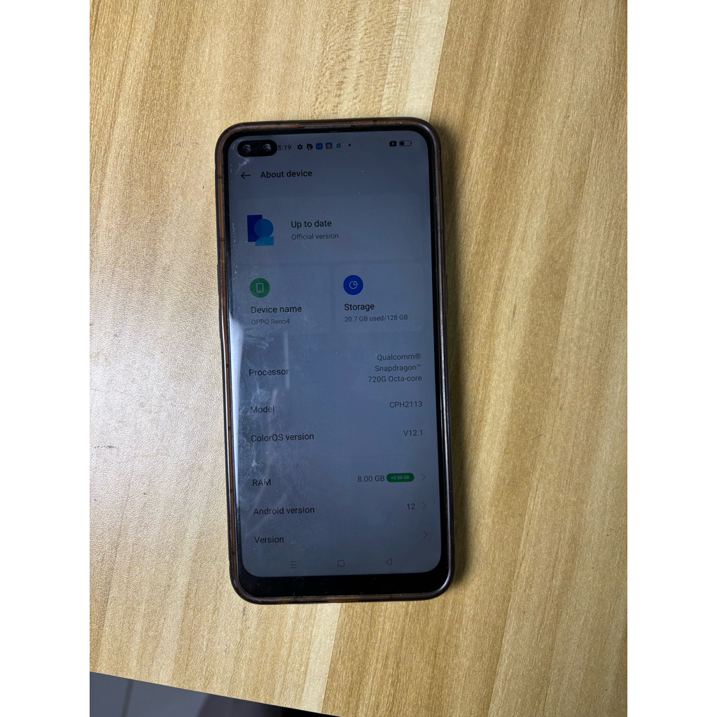 OPPO RENO 4 4g MINUS LCD MESIN NORMAL BAHAN KANIBALAN