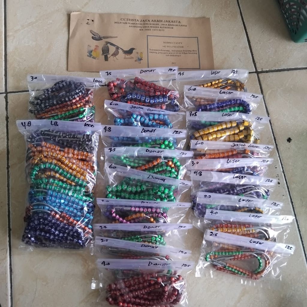 Ring Sample Merpati 25pcs