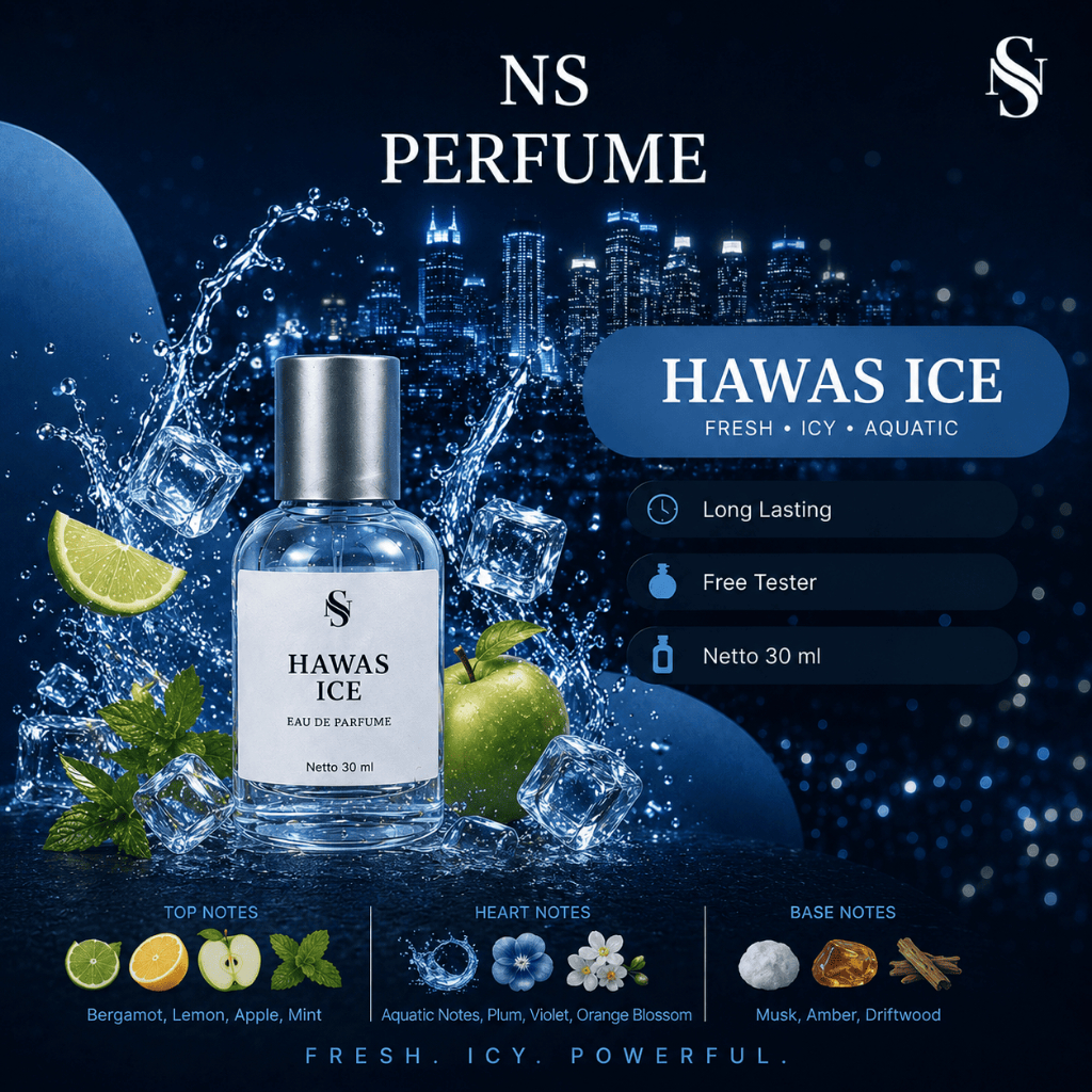 NS Perfume - [NEW] Parfum 30ml HAWAS ICE Awet Fresh Segar Tahan Lama Seharian Unisex
