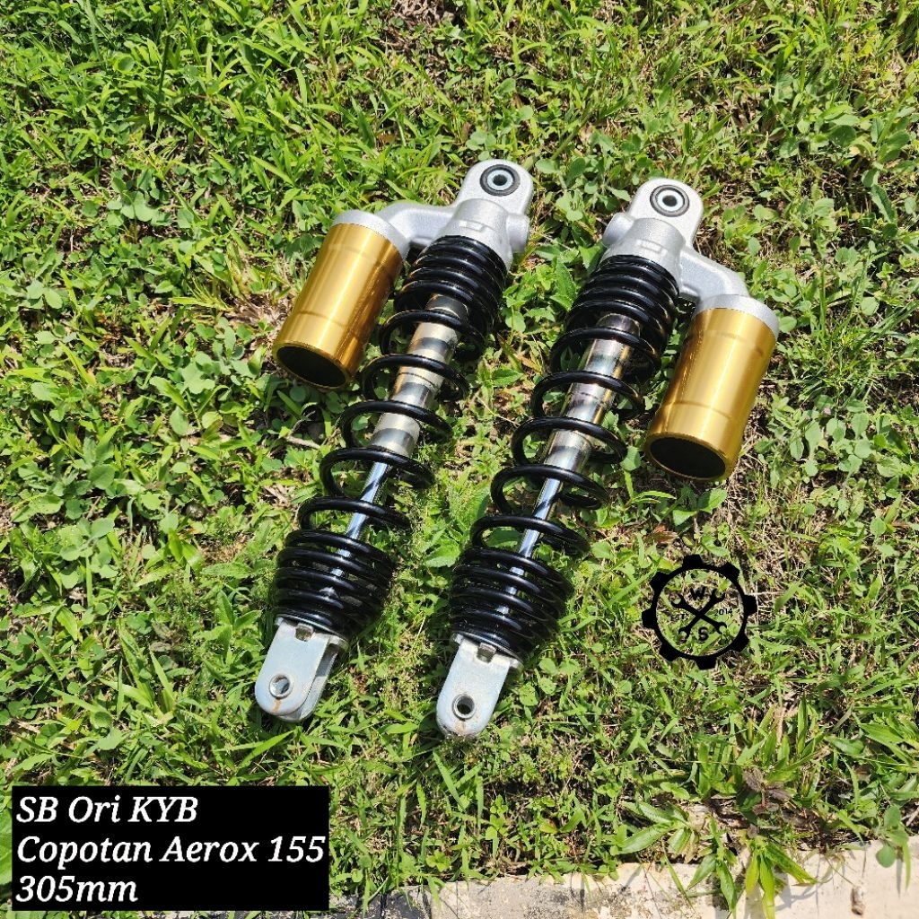 Shock Original Tabung Emas Gold Yamaha Aerox 155 NMax New Connected Neo Turbo XMax 305mm KYB Kayaba