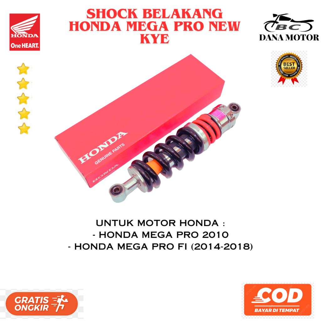 Shok Belakang Mega Pro New Ori / Shock Breaker Honda Mega Pro Mono Original Premium - 52400-KYE-941